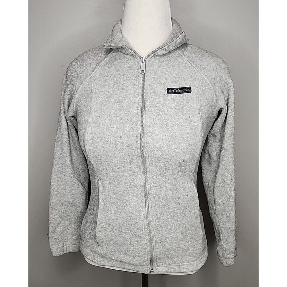 Columbia Sportswear Fleece Jacket Benton Springs Light Grey Women's Size S
